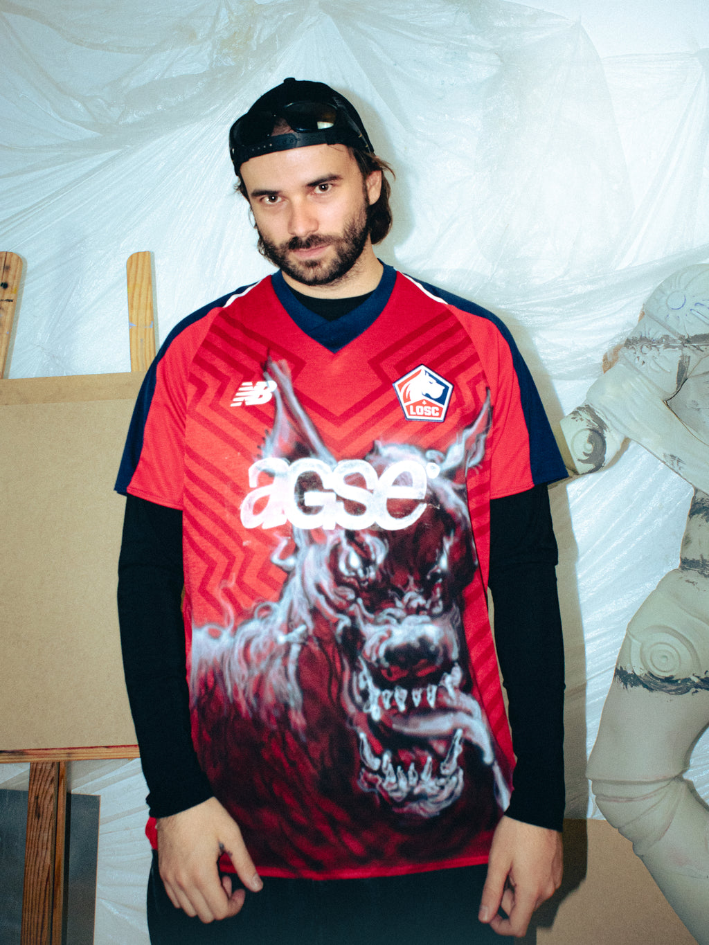 NIGHTMARE DOG - LOSC 2018/2019 HOME NEW BALANCE CUSTOM JERSEY - L