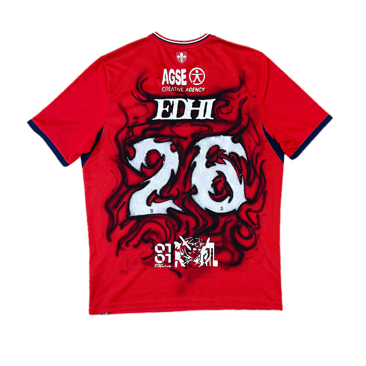 FOUR HEADS DOG - LOSC 2017/2018 HOME NEW BALANCE CUSTOM JERSEY - L