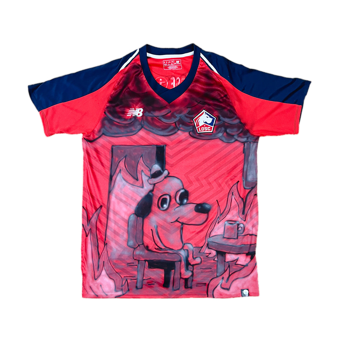IGOTSCAMMED DOG - LOSC 2018/2019 HOME NEW BALANCE CUSTOM JERSEY - L
